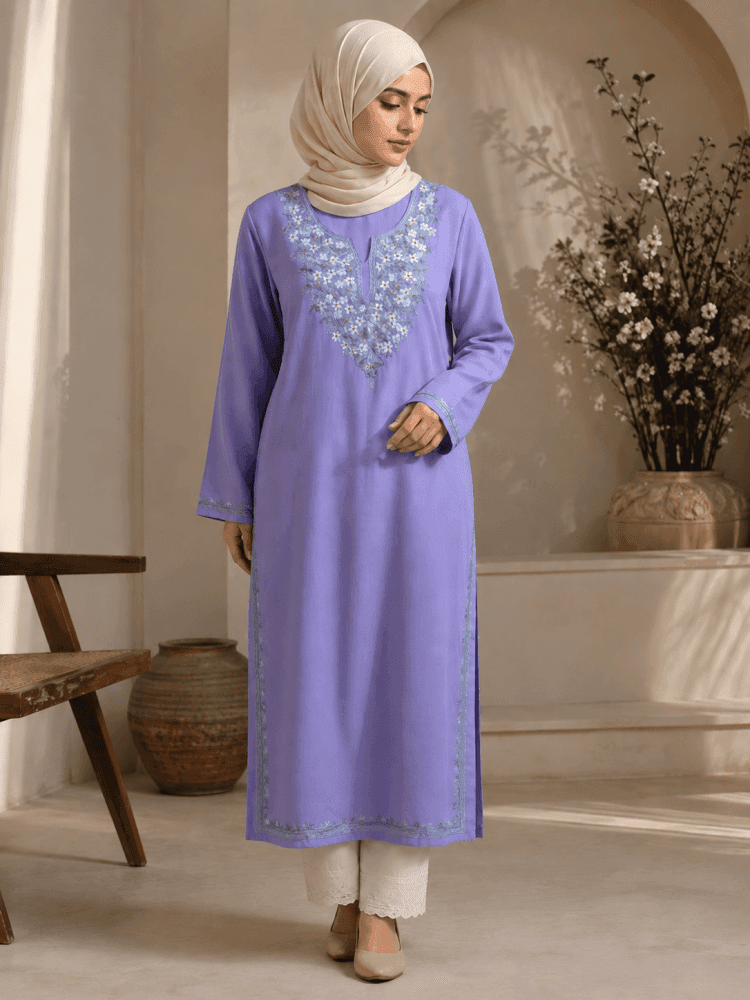 Kashmiri Ari work kurti